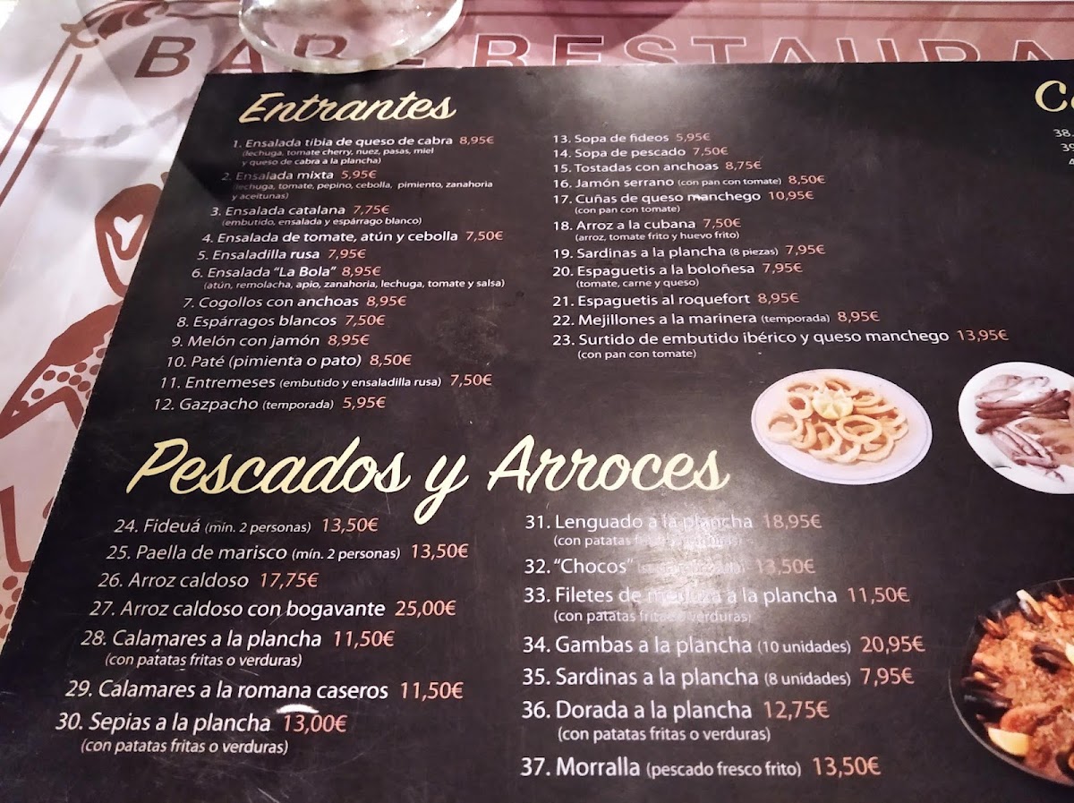 Restaurant la Bola Menu - Image 3
