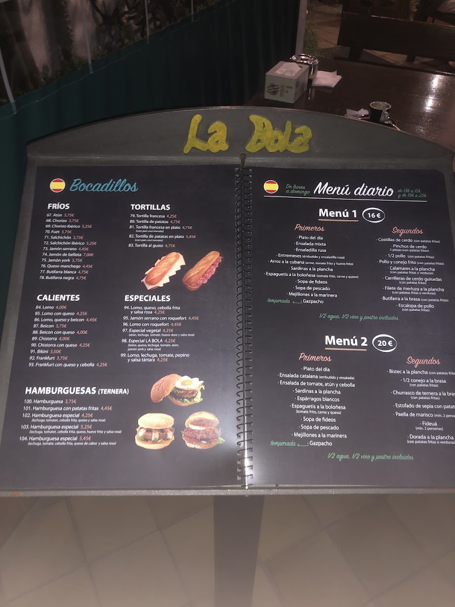 Restaurant la Bola Menu - Image 4